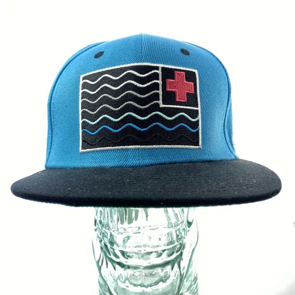 Pink Dolphin Blue Embroidered Hat Snapback